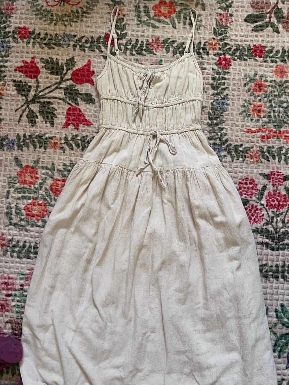 Ecru milkmaid dress